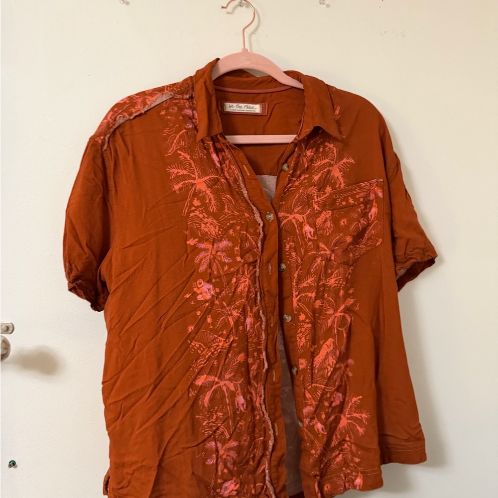 Free People share the good vibes button down - Picture 3 of 5